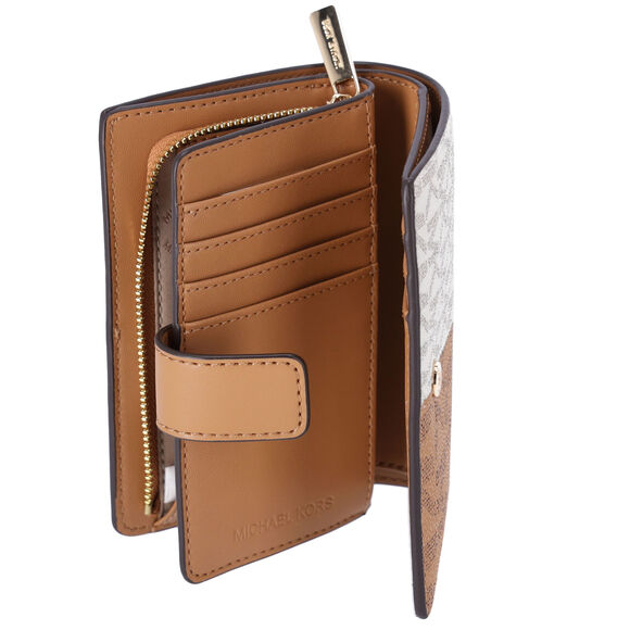 Michael Kors Jet Set Travel Medium Bifold Card Wallet Deer Multi MK - Picture 5 of 6